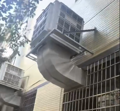 冷风机加高机安装案例